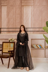 Siyah - Stitched 3 Pcs