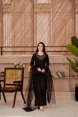 Siyah - Stitched 3 Pcs