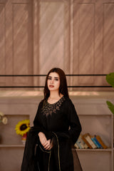 Siyah - Stitched 3 Pcs