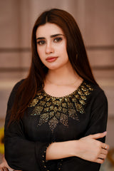 Siyah - Stitched 3 Pcs