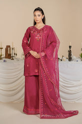 Fuchsia - Stitched 3 Pcs