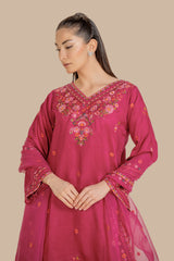 Fuchsia - Stitched 3 Pcs