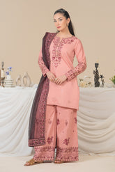 Rose - Stitched 3 Pcs