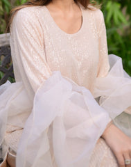 Ivory - 3 Piece Stitched