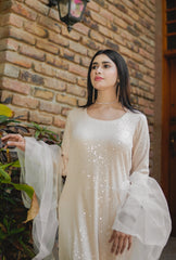 Ivory - 3 Piece Stitched