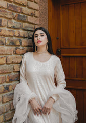 Ivory - 3 Piece Stitched