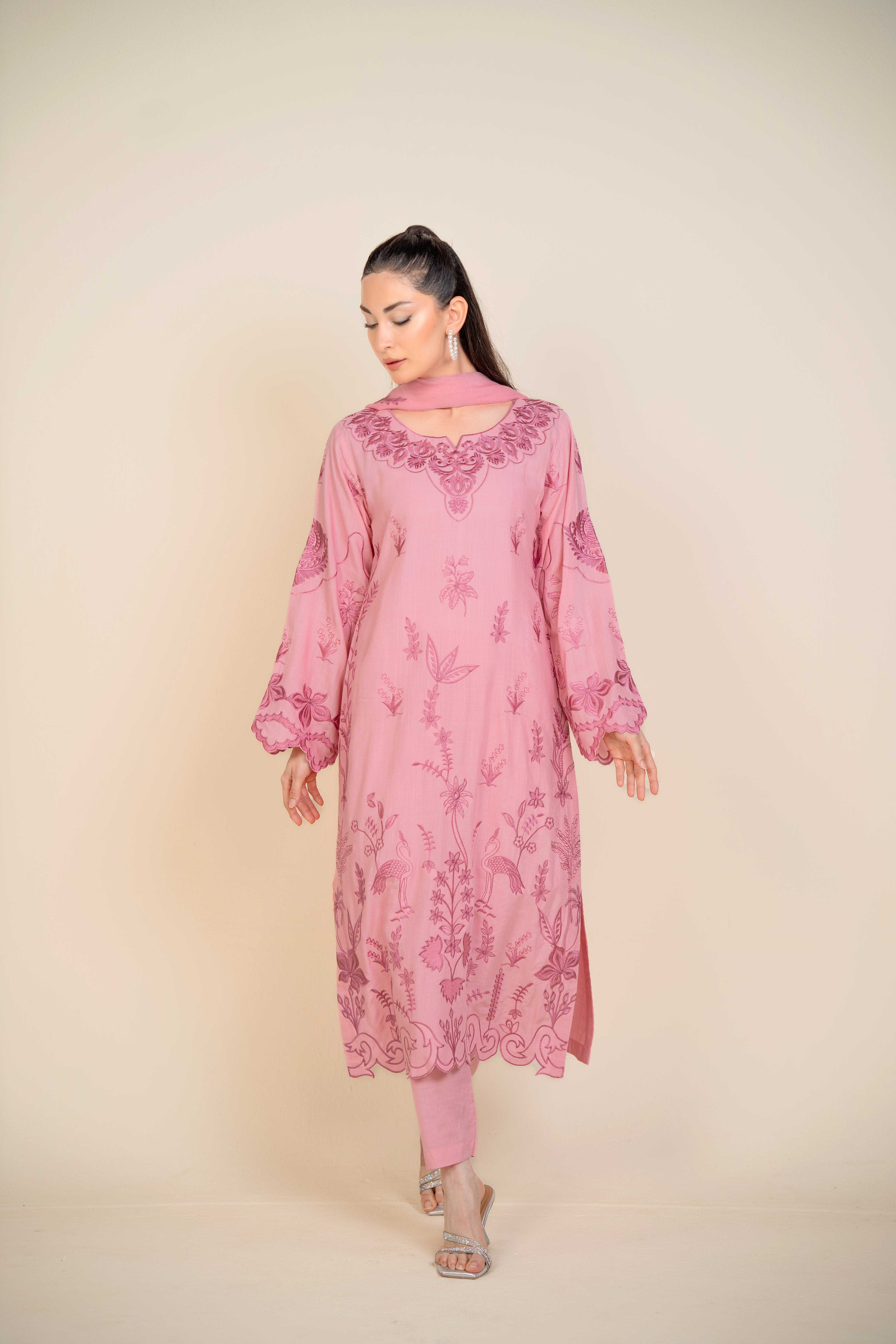 Dahlia - Stitched 3 Pcs