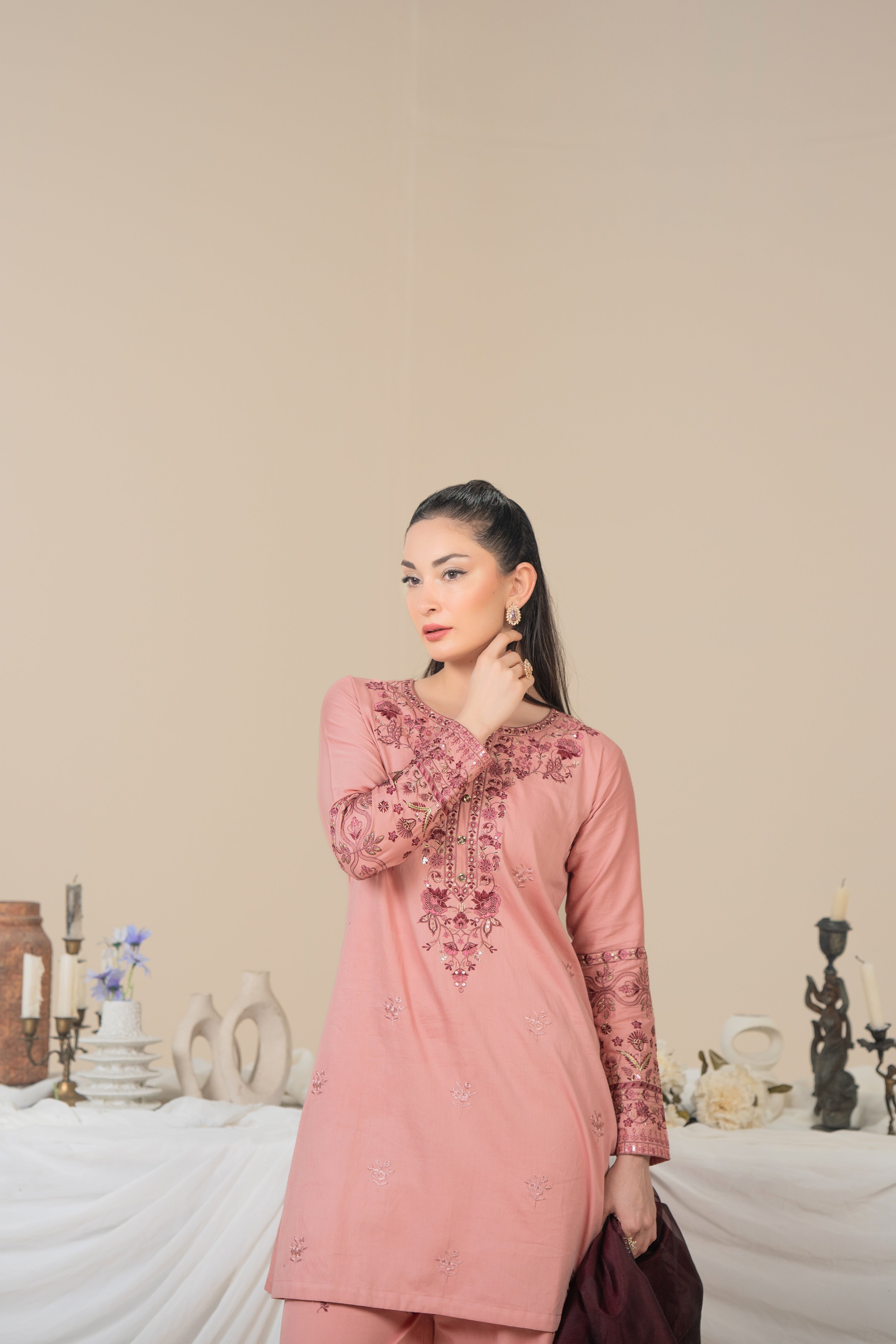 Rose - Stitched 3 Pcs