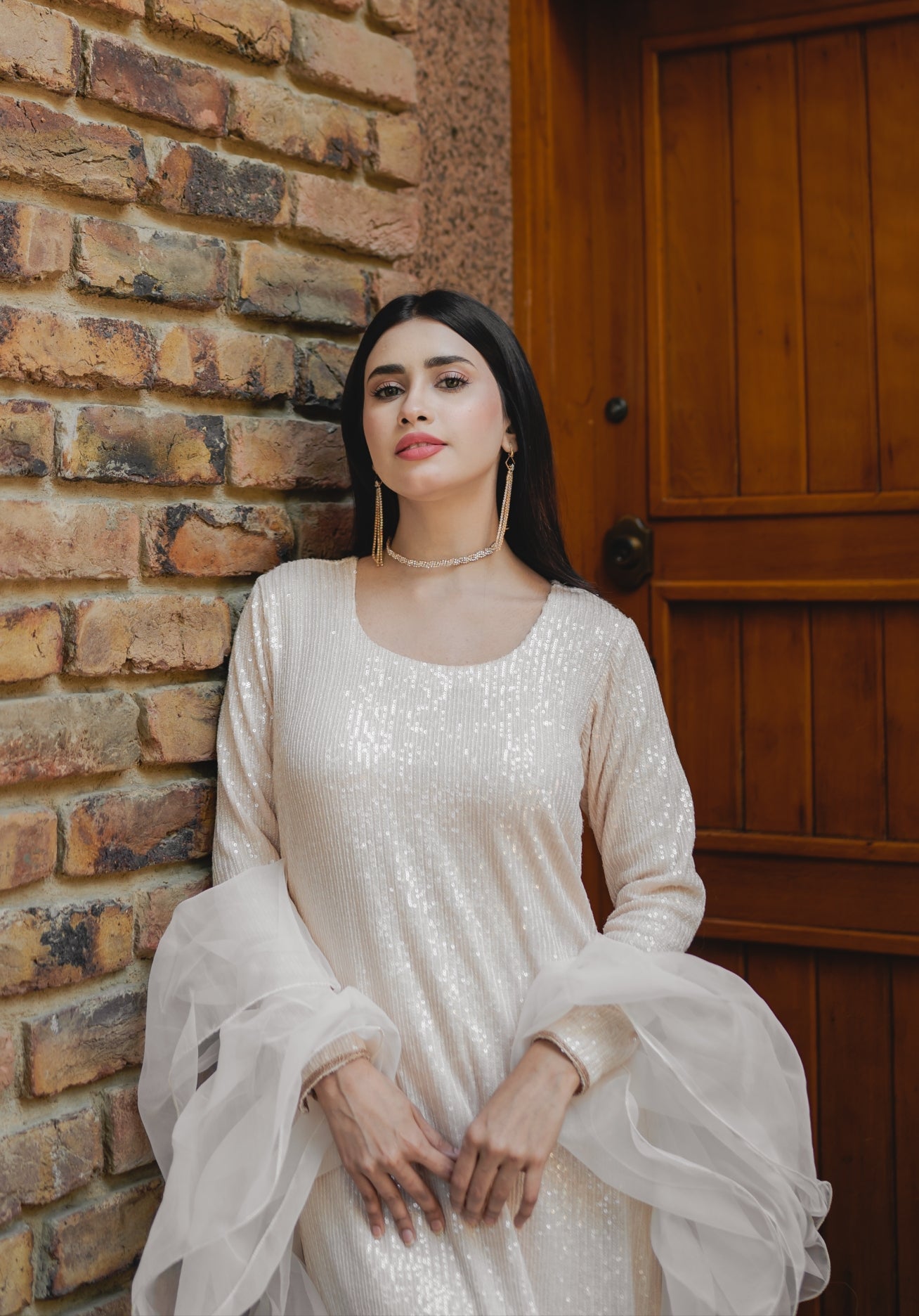 Ivory - 3 Piece Stitched